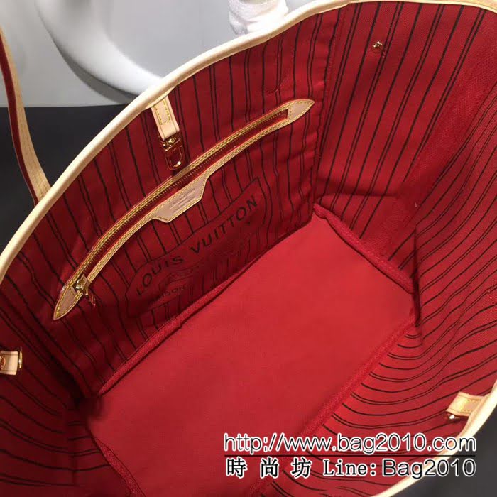 路易威登LV頂級原單M40995老花配紅裏 Neverfull 經典手袋 YDH1310